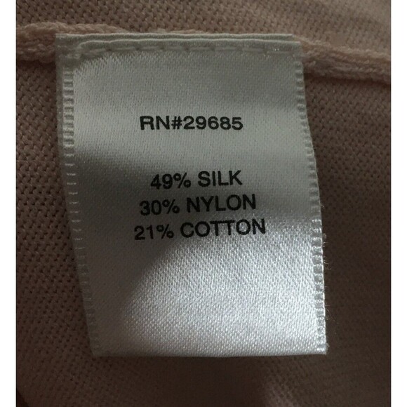 Pendleton Cardigan Women's Size Small Pink Silk Cotton Blend Sweater - Picture 5 of 5